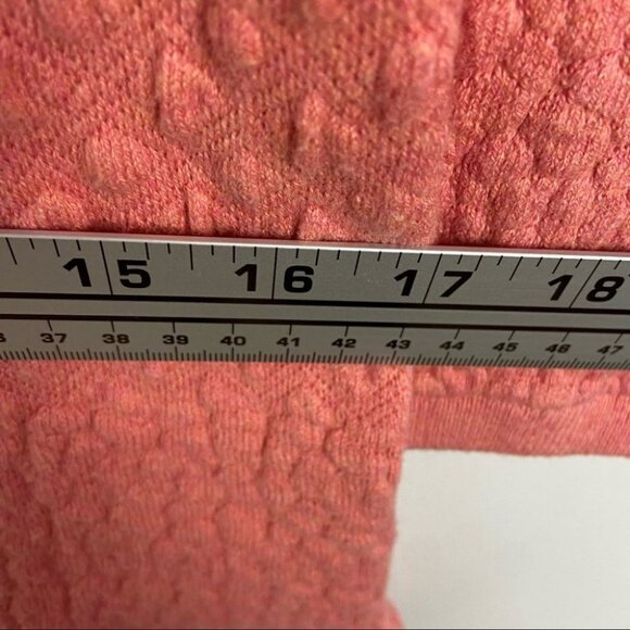 Anthropologie Field Flower Cashmere Waffle Knit Pullover Sweater Pink Boho Med - Picture 13 of 14